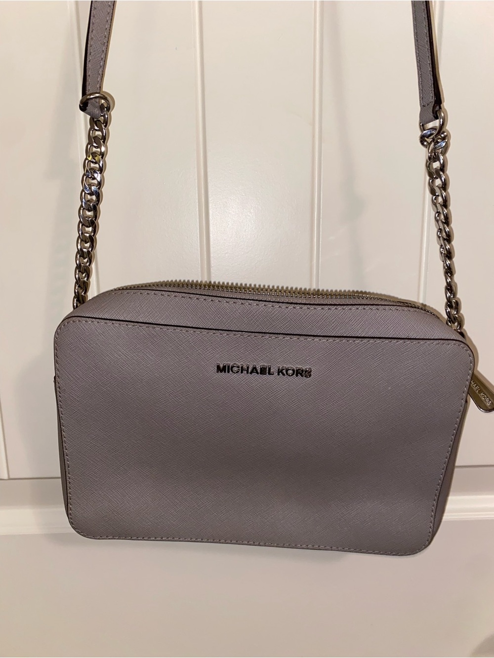 Michael Kors Grey Cross Body Bag